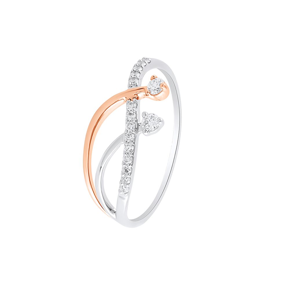 Chic Diamond and Platinum Finger Ring - 950Pt Platinum - GEMHUB & CO.