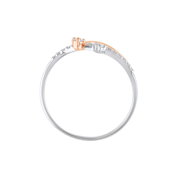 Chic Diamond and Platinum Finger Ring - Image 3 - GEMHUB & CO.