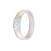 Exquisite Diamond Dual Metal Ring For Men - 950Pt Platinum - GEMHUB & CO.