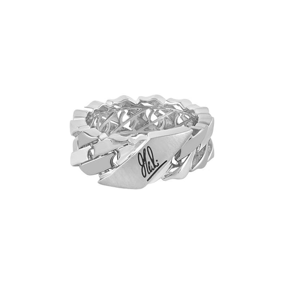 Mahi Signature Platinum Ring For Men - Image 2 - GEMHUB & CO.