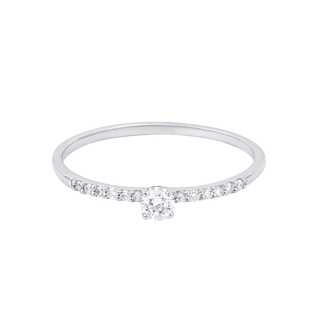 Pure Elegance Platinum Diamond Ring - Image 3 - GEMHUB & CO.