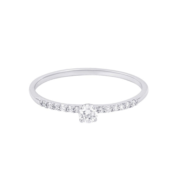Pure Elegance Platinum Diamond Ring - Image 3 - GEMHUB & CO.