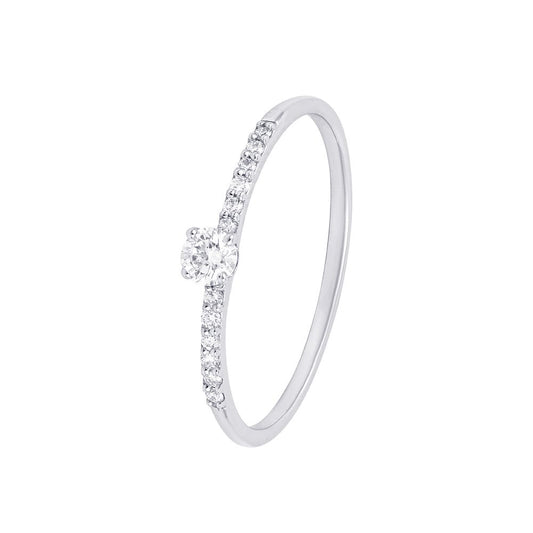 Pure Elegance Platinum Diamond Ring - 950Pt Platinum - GEMHUB & CO.