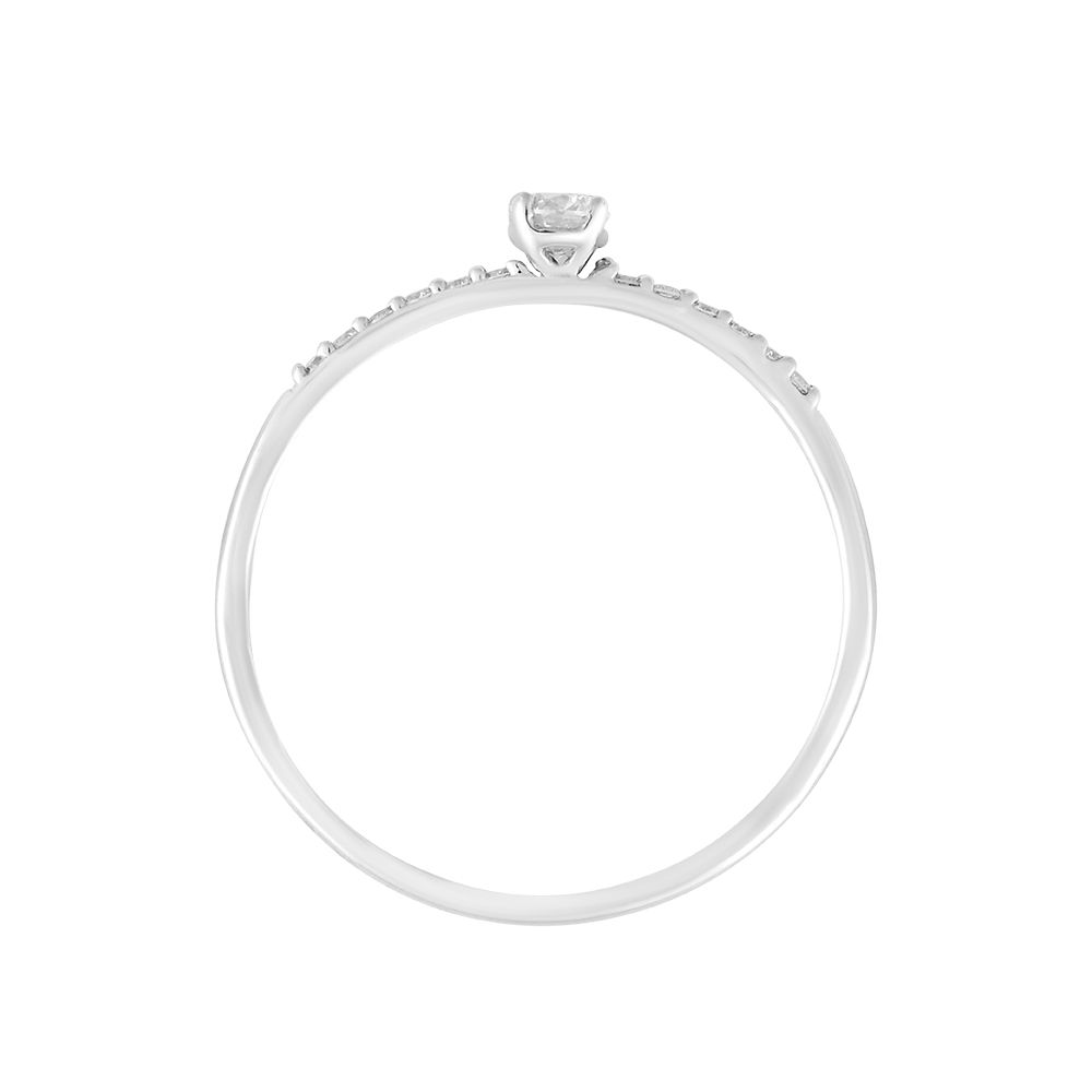 Pure Elegance Platinum Diamond Ring - Image 2 - GEMHUB & CO.