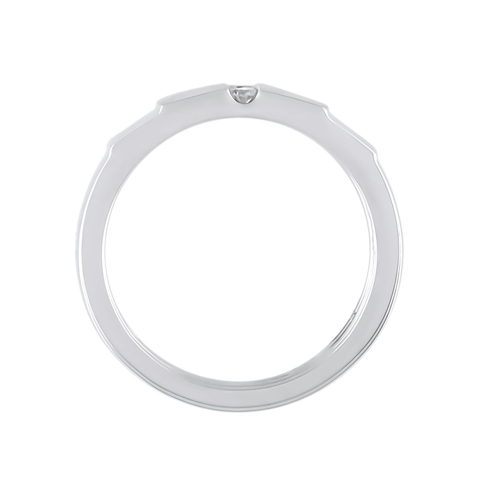 Sleek Platinum Ring For Men - Image 3 - GEMHUB & CO.