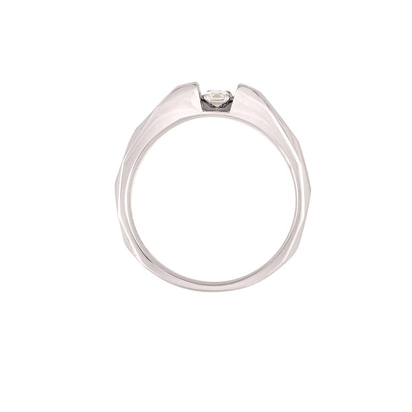 Classy Platinum and White Gold Band - Image 3 - GEMHUB & CO.