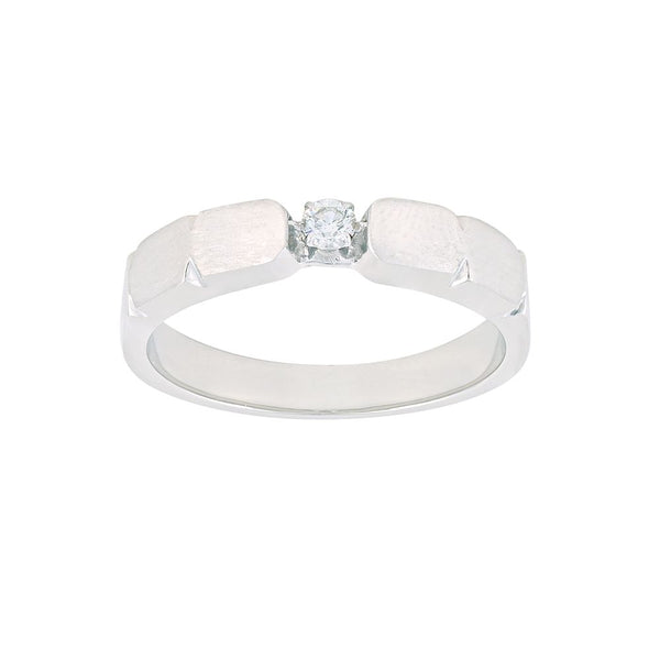 Sophisticated Platinum and Diamond Men's Band - Image 2 - GEMHUB & CO.