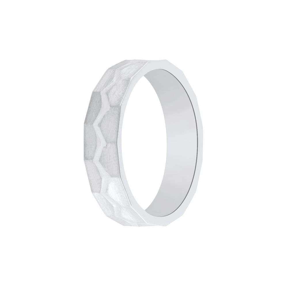 Polished Platinum Ring For Men - 950Pt Platinum - GEMHUB & CO.