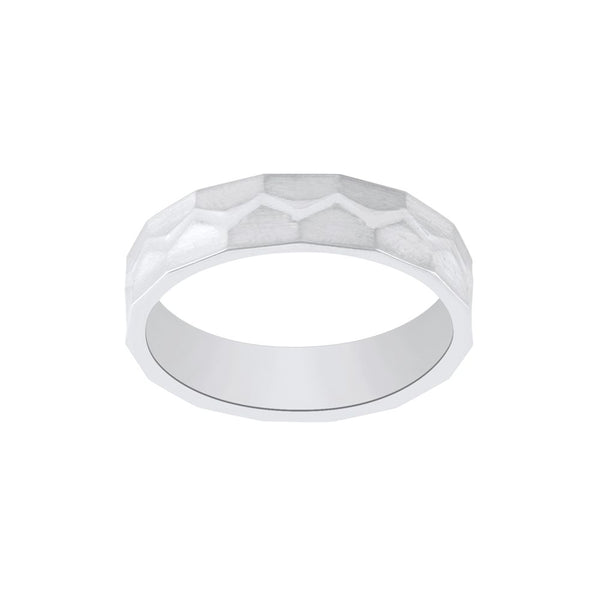 Polished Platinum Ring For Men - Image 2 - GEMHUB & CO.