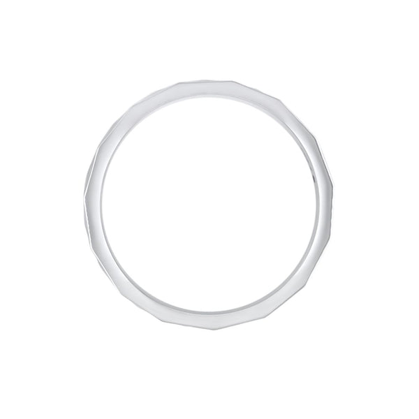 Polished Platinum Ring For Men - Image 3 - GEMHUB & CO.