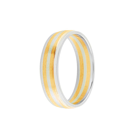 Lavish Dual Metal Platinum Ring - 950Pt Platinum - GEMHUB & CO.