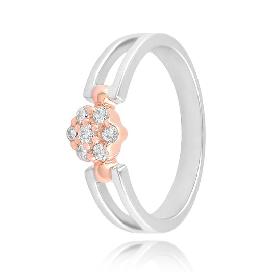 Centre Bloom Diamond Ring - 950Pt Platinum - GEMHUB & CO.
