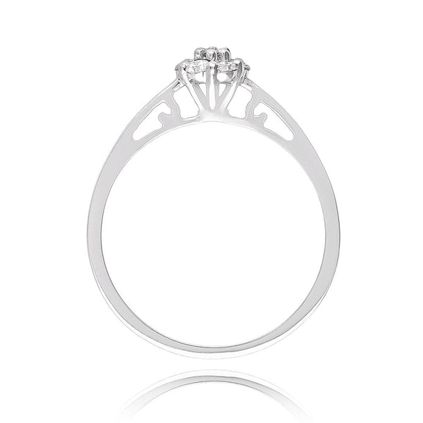 Diamond Floral Cluster Ring - Image 2 - GEMHUB & CO.