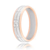 Dual Sleek Diamond Ring - 950Pt Platinum - GEMHUB & CO.
