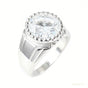 RARE 18.20 ct DEW Off White Treated Moissanite Solitaire Ring in – Gift 18K Gold Plated