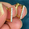 0.18Ct Round GH/SI Natural Diamond Square Hoop Earrings For Her 14k Yellow Gold - Image 3 - GEMHUB & CO.