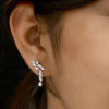Marquise Cut Natural Certified Diamond Drop Dangel Earrings In 14k White Gold - Image 2 - GEMHUB & CO.