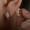 0.50Ct Round Natural GH/SI Diamond Hoop Women's Earrings Solid 14k Yellow Gold - Image 5 - GEMHUB & CO.