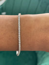 Certified 3.25Ct Lab-Grown/CVD Diamond Tennis Bracelet Women's 18k White Gold - Image 2 - GEMHUB & CO.