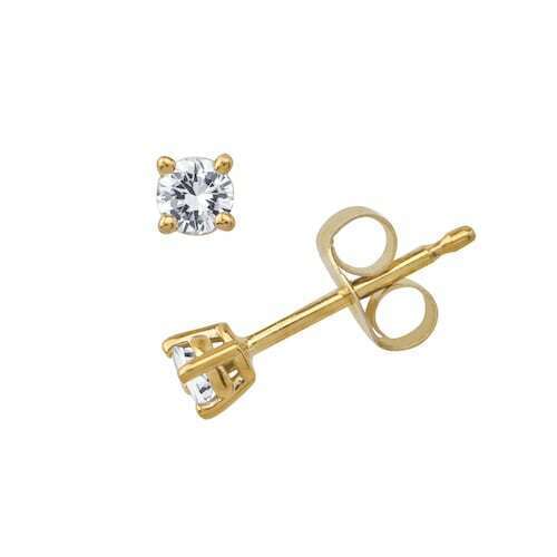 14k Real Gold Round Cut Natural Diamond Daily Wear Studs Women's Earrings - Image 3 - GEMHUB & CO.