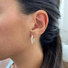 Certified Natural Diamond Hoop Women's Earrings For Engagement 14K Rose Gold - Image 6 - GEMHUB & CO.