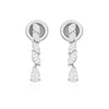 Certified Natural Diamond Tiny Drop Dangle Earrings For Women 14k Gold Pear Cut - Image 2 - GEMHUB & CO.