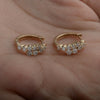 0.50Ct Round Natural GH/SI Diamond Hoop Women's Earrings Solid 14k Yellow Gold - Image 6 - GEMHUB & CO.