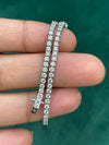 Certified 3.25Ct Lab-Grown/CVD Diamond Tennis Bracelet Women's 18k White Gold - GEMHUB & CO.