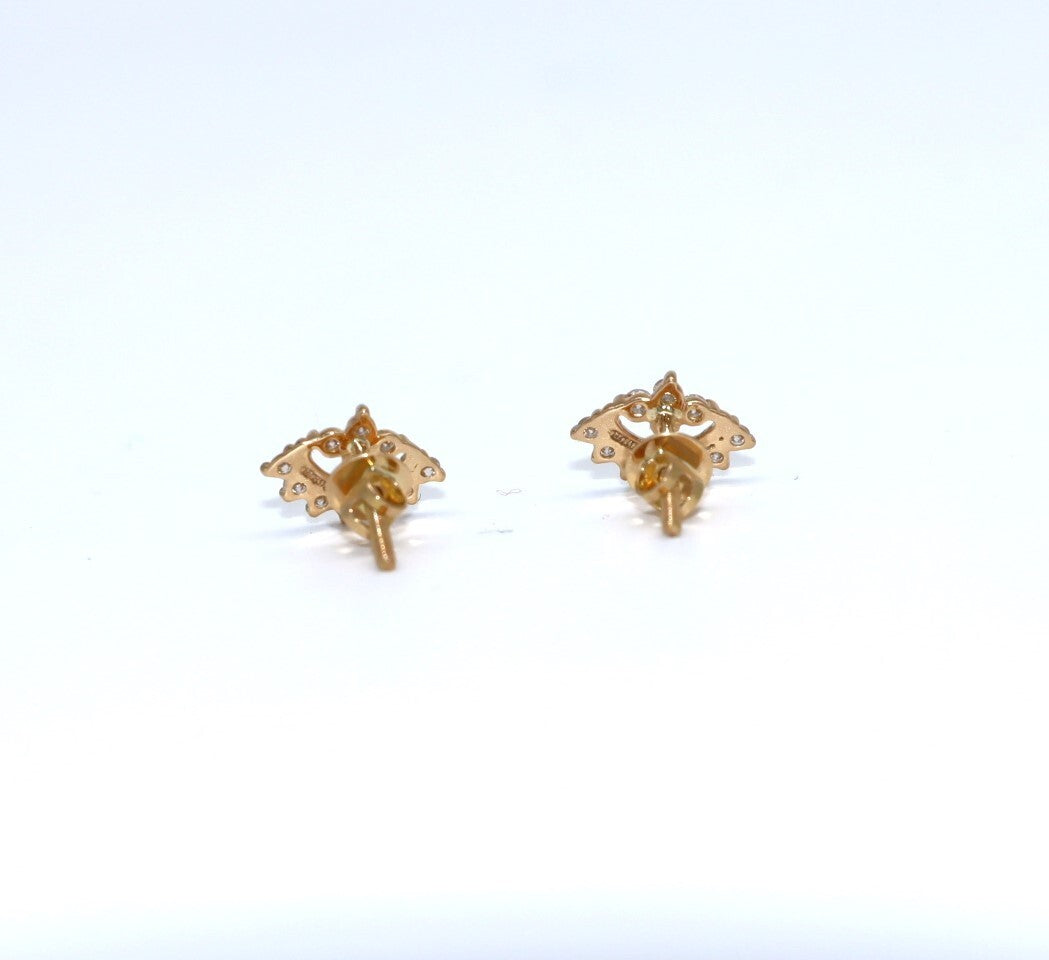 Fancy Women's proposal Gift Stud Natural Diamond Earrings 14k Gold GH SI Round - Image 7 - GEMHUB & CO.