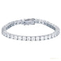 9.30Ct Round Cut Sparkling Natural Diamond Tennis Bracelet 14k Yellow Gold