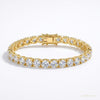 EGL Sparkling 6.00Ct Natural Diamond Tennis Bracelet 14k Yellow Gold GH/VS – white background main image