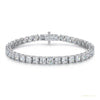 GH/SI 3Ct Round Certified Natural Diamond Women's Gift Tennis Bracelet 14k Gold – white background main image