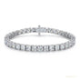 GH/SI 3Ct Round Certified Natural Diamond Women's Gift Tennis Bracelet 14k Gold