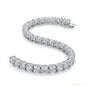 Men's 5.20Ct Certified Natural Diamond Tennis Bracelet 18Kt White Gold GH/SI