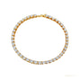 Certified GH/SI 6.20Ct Natural Diamond 14Kt Yellow Gold Tennis Bracelet Fro Her