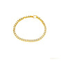 Sparkling Natural GH/VS Diamond 14k Gold 3Ct Round Cut Women's Tennis Bracelet