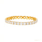 9.30Ct Round Cut Sparkling Natural Diamond Tennis Bracelet 14k Gold Certified