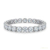 9.50Ct Round Certified Natural Diamond Tennis Bracelet 14k White Gold GIA Passed – white background main image