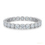 9.50Ct Round Certified Natural Diamond Tennis Bracelet 14k White Gold GIA Passed