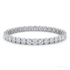 5Ct Round Cut GH/VS Natural Diamond Tennis Bracelet Birthday Gift 14k White Gold – white background main image