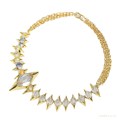 H-I-J/I1-I3 14k Yellow Gold 3.00CT Round Cut Natural Diamond Tennis Bracelet