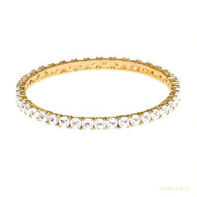 Sparkling 9.50Ct Natural Diamond Tennis Bracelet 14k Yellow Gold Certified Round