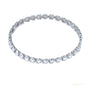Certified Lab-Grown Diamond Birthday Propose Gift Tennis Bracelet 14k White Gold