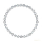 IGI Natural 4.00Ct Diamond 3-Prongs Set Martini Style Tennis Bracelet 14Kt Gold