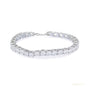 Luxury Bridal Tennis Bracelet Wedding Gift 14K White Gold Round Natural Diamond