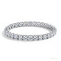 Certified 4.95Ct Round Natural Diamond Exquisite Tennis Bracelet 14k Gold GH/VS