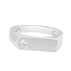 Stylish Solitaire Platinum Ring For Men - Image 2 - GEMHUB & CO.