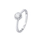 Subtle Diamond and Platinum Finger Ring