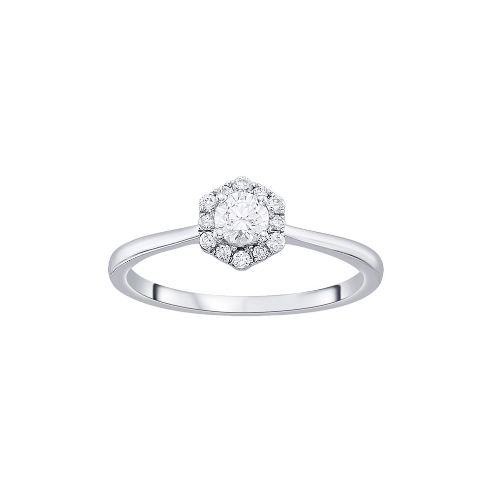Subtle Diamond and Platinum Finger Ring - Image 2 - GEMHUB & CO.