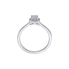 Subtle Diamond and Platinum Finger Ring - Image 3 - GEMHUB & CO.